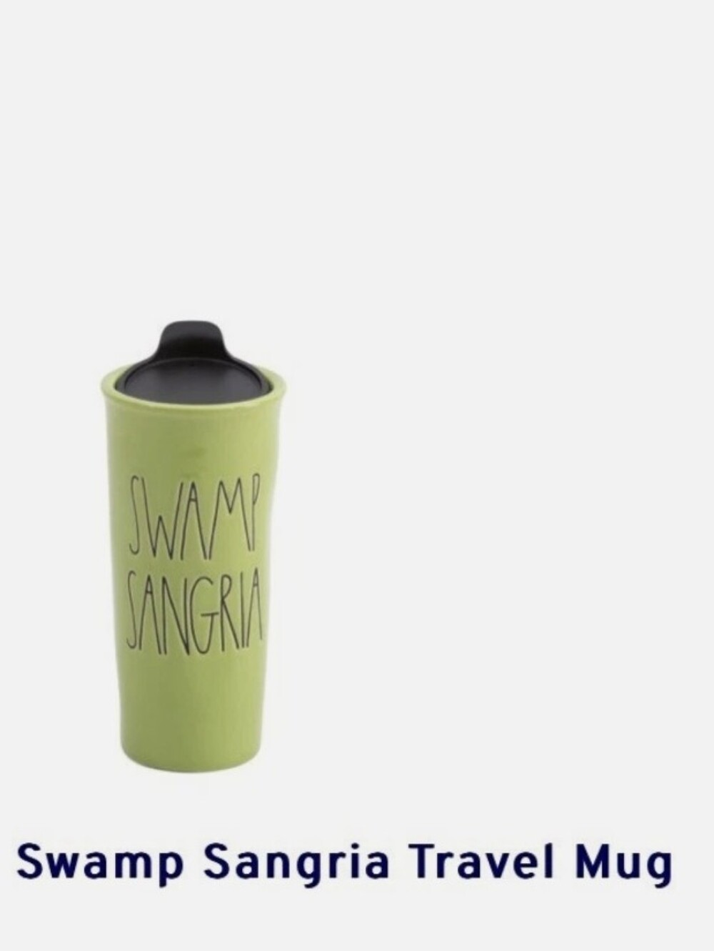 NWT Rare SWAMP SANGRIA Halloween Ceramic Travel Mug Tumbler